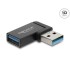 Adapter USB 10 Gbps Type-A male to female, left angled