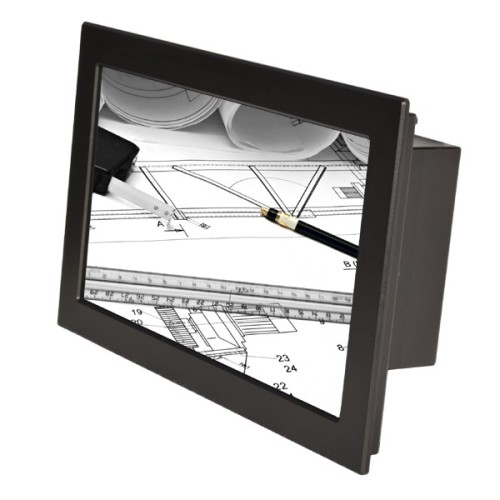 Monitor da Pannello 18.5" Full HD Touchscreen Resistivo, nero