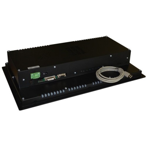 Monitor 18,5" wide Full HD da pannello ad incasso frontale, IP65, con touchscreen resistivo (su richiesta anche senza touch)