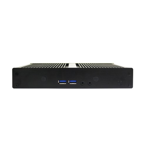 Nuc industriale fanless 7th generation i3 / i5, con supporto Intel Optane ed ssd/hdd 2,5". Slim design
