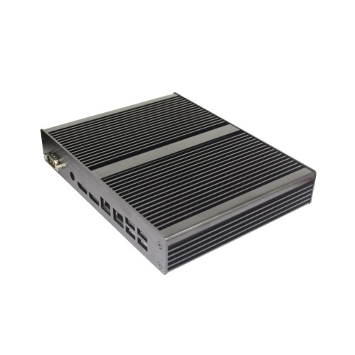 Kimera Fast: PC industriale fanless, CPU Celeron Dual Core, 2 Lan, 2 Seriali (1x RS232 + 1x RS485),  6x USB e Dual Viideo