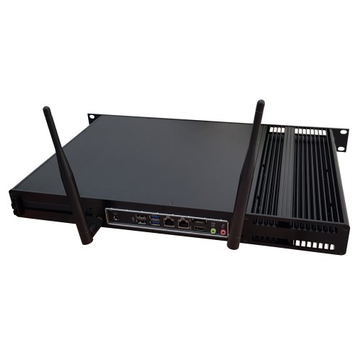 Kimera Rack: PC Industriale fanless rack 19", CPU Celeron / Pentium / i3 / i5 / i7, supporto PCI Express