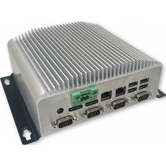 Kimera Fast: PC industriale fanless, CPU Celeron Dual Core, 2 Lan, 2 Seriali (1x RS232 + 1x RS485),  6x USB e Dual Viideo