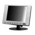 8" LCD Display Monitor con VGA & AV Inputs (touchscreen opzionale)