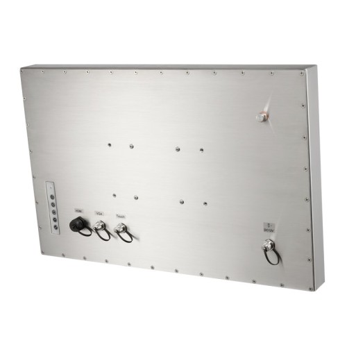 24" IP69K LCD Display Monitor con HDMI, DVI, & VGA Inputs e Touchscreen Capacivo