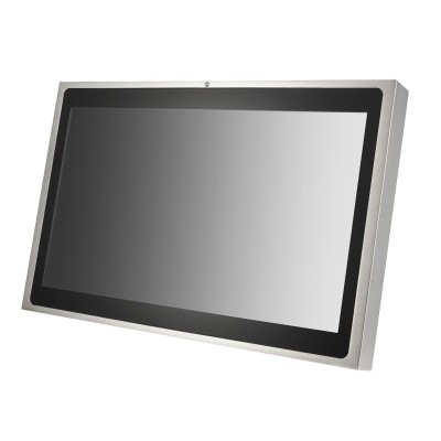 24" IP69K LCD Display Monitor with HDMI, DVI, & VGA Inputs and Capacitive Touchscreen
