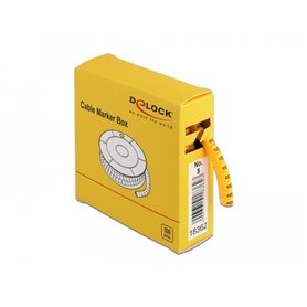 Delock Cable Marker Box, No. 8, yellow, 500 pieces