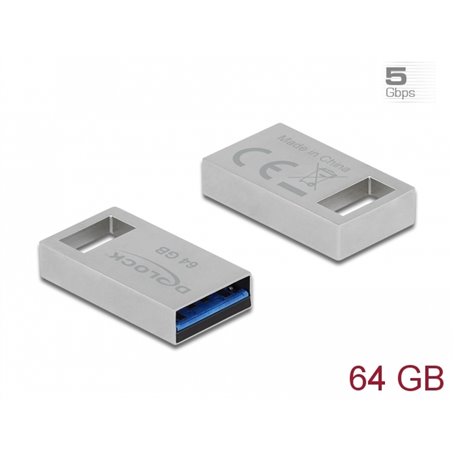 Chiavetta USB Tipo A 64 GB, alloggiamento in metallo - KM Soltec Srl