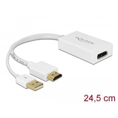 Delock Adapter HDMI-A male > DisplayPort 1.2 female white