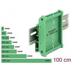 Delock Board Holder (72 mm) for DIN Rail 100 cm long