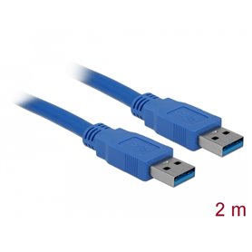 Delock Cable USB 3.0 Type-A male  USB 3.0 Type-A male 2 m blue