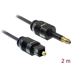 Delock Cable Toslink Standard male > Toslink mini 3.5 mm male 2 m