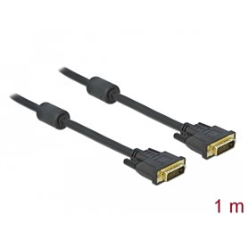 Delock Cable DVI 24+1 male  DVI 24+1 male 1 m black