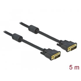 Delock Cable DVI 24+1 male  DVI 24+1 male 5 m black