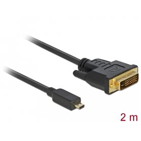 Delock HDMI cable Micro-D male  DVI 24+1 male 2 m