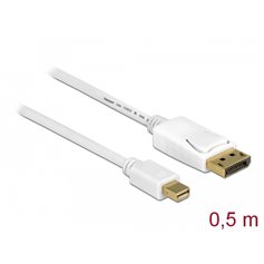 Delock Cable Mini DisplayPort 1.2 male  DisplayPort male 4K 60 Hz 0.5 m