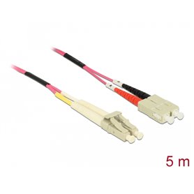 Delock Cable Optical Fibre LC  SC Multi-mode OM4 5 m
