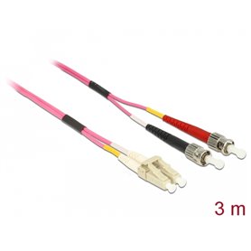 Delock Cable Optical Fibre LC > ST Multi-mode OM4 3 m