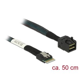 Delock Cable Slim SAS SFF-8654 4i > Mini SAS HD SFF-8643 50 cm