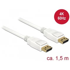 Delock Cable DisplayPort 1.2 male  DisplayPort male 4K 60 Hz 1.5 m