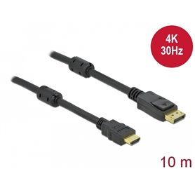 Delock Passive DisplayPort 1.2 to HDMI Cable 4K 30 Hz 10 m