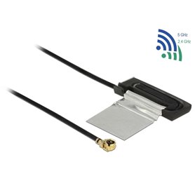 Delock WLAN 802.11 ac/a/h/b/g/n Antenna MHF® I plug 1.5 - 2.0 dBi 1.13 25 cm CCD internal