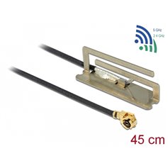 Delock WLAN 802.11 ac/a/h/b/g/n Antenna MHF® I plug 1.6 dBi 45 cm PIFA internal