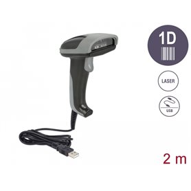 Delock USB Barcode scanner 1D with connection cable - Line scanner