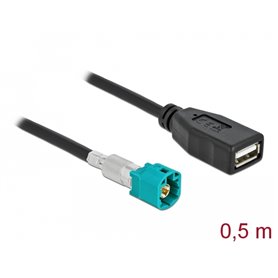 Delock Cable HSD Z male to USB 2.0 Type-A female 0.5 m