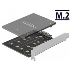 Delock PCI Express x1 Card to 2 x internal M.2 Key B