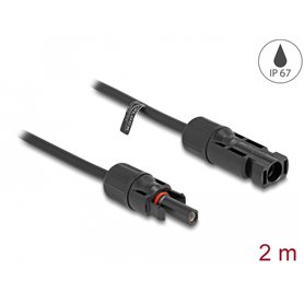 Delock DL4 Solar Cable 6 mm² male to female 2 m black