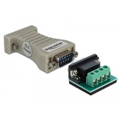 Delock Converter 1 x Serial RS-232 DB9 to 1 x Serial RS-485 with ESD protection 15 kV surge protection 600 W