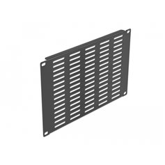Delock 10″ Network Cabinet Panel with ventilation slots horizontal 4U black