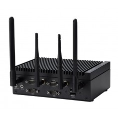 Intel Atom® and Processor N-series Fanless Embedded Computer with DDR5, 4K@60hz DP and HDMI, Dual-LAN, Multiple COM