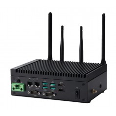 Intel Atom® and Processor N-series Fanless Embedded Computer with DDR5, 4K@60hz DP and HDMI, Dual-LAN, Multiple COM